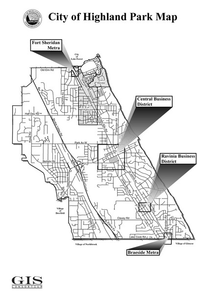 Highland Park City Map