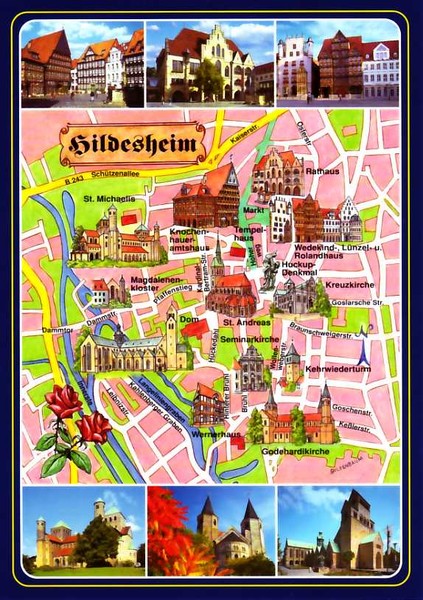 Hildesheim Tourist Map