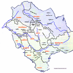 Himachil Tourist Map Himachil Tourist Map
