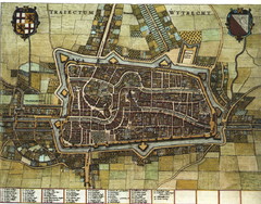 Historic map of Utrecht in 1652