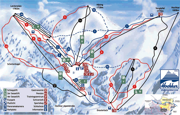Hochkar Ski Trail Map