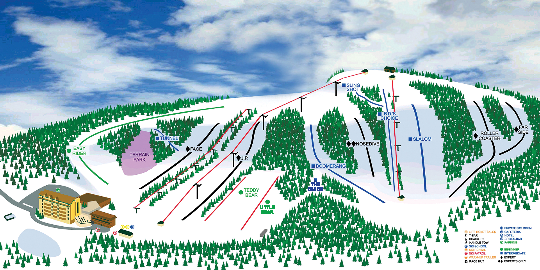 Hockley Valley Resort Ski Trail Map