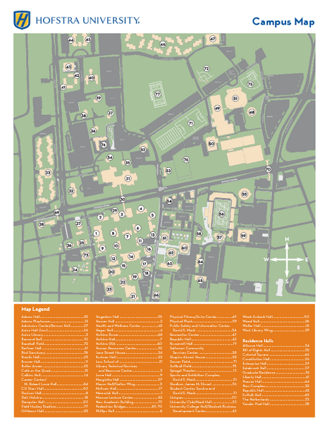 Hofstra University Campus Map