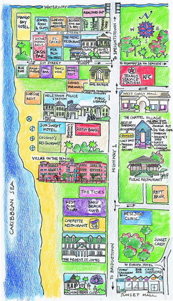 Holetown Tourist Map