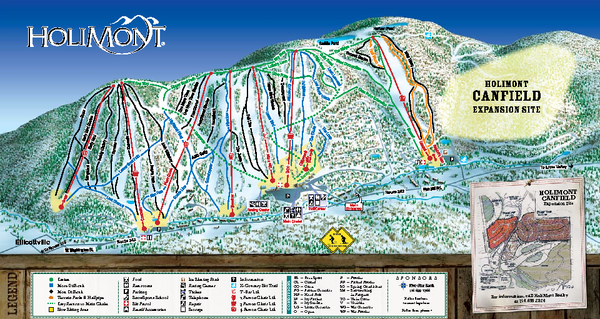 HoliMont Ski Trail Map