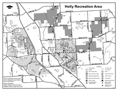 Holly State Recreation Area, Michigan Site Map