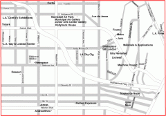 Hollywood, Silverlake, and Echo Park gallery map Hollywood, Silverlake, and Echo Park gallery map