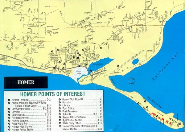 Homer, Alaska Map