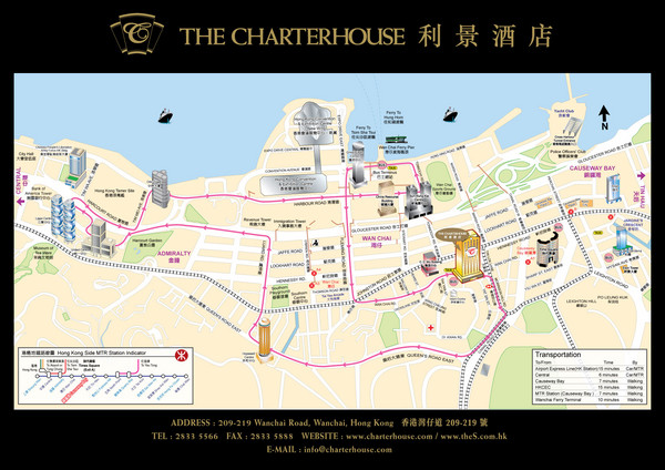 Hong Kong Hotel Map