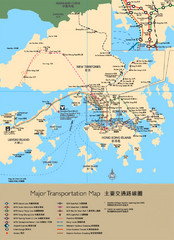 Hong Kong Transportation Map