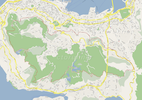 Hong Kong West Running Map