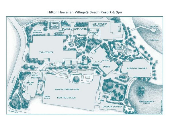 Honolulu Hilton Map
