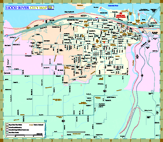 Hood River Map