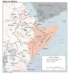 Horn of Africa Ethnic Groups Map