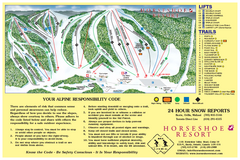 Horseshoe Resort Ski Trail Map