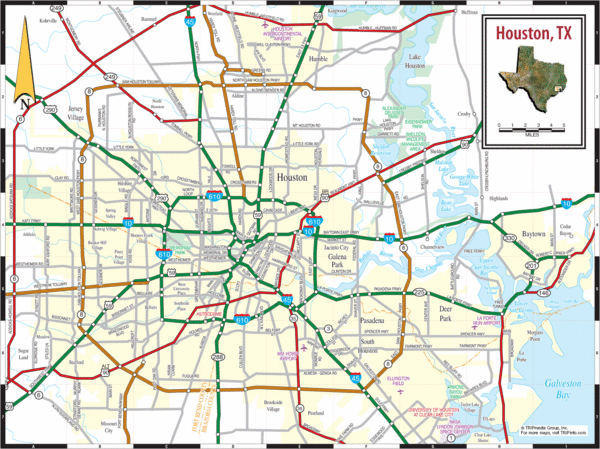 Houston, Texas City Map