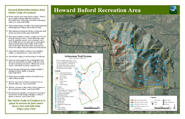 Howard Buford Recreational Area Trails Map