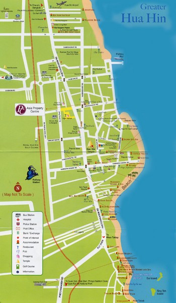 Hua Hin Tourist Map