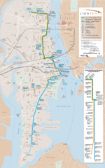 Hudson-Bergen Lightrail Map