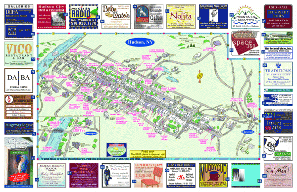 Hudson Tourist Map