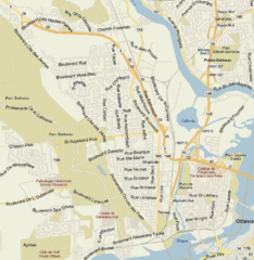 Hull, Quebec Tourist Map Hull, Quebec Tourist Map