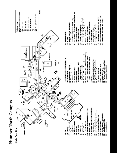 Humber College North Campus Map