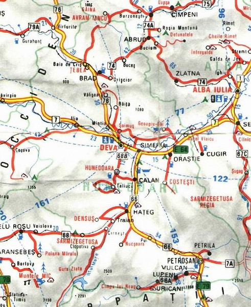 Hunedoara Map