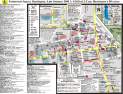 Huntington, New York Restaurant Map Huntington, New York Restaurant Map