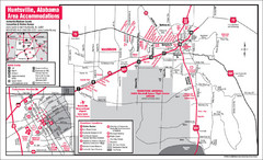 Huntsville Alabama Tourist Map