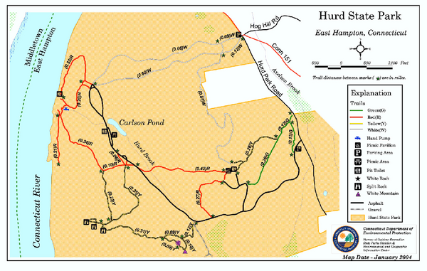 Hurd State Park trail map