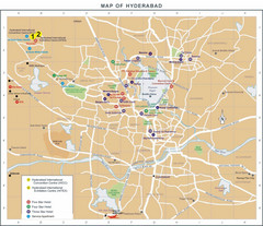 Hyderabad Hotel Map