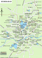 Hyderabad Tourist Map