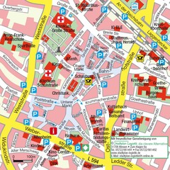 Ibbenbüren Downtown Map