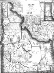 Idaho 1883 Map