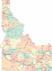 Idaho Road Map Idaho Road Map