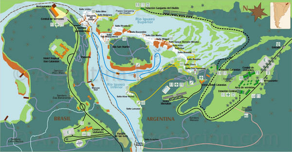 Iguazu National Park Map