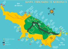 Ilha de Fernando de Noronha Map