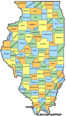 Illinois Counties Map