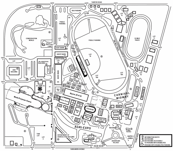 Illinois State Fairgrounds Map