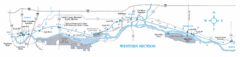 Illinois and Michigan Canal - West Site Map