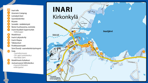 Inari Tourist Map