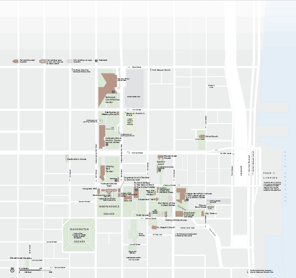 Independence National Historical Park Official Map