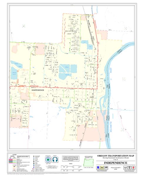 Independence Oregon Road Map