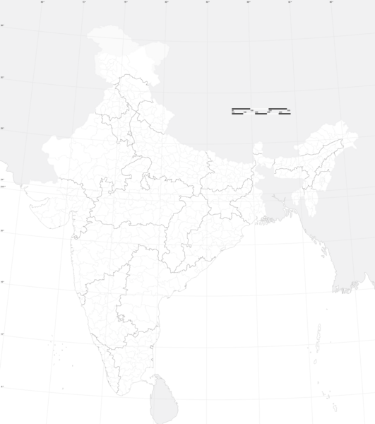 India Outline Map