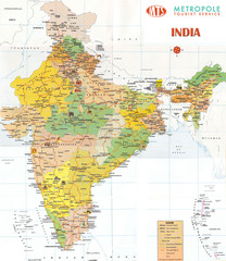 India Tourist Map