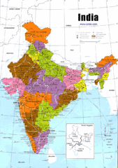 India Tourist map