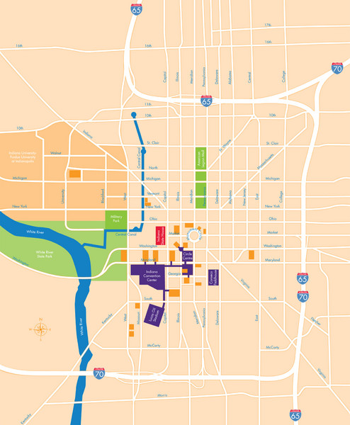 Indianapolis Center Map
