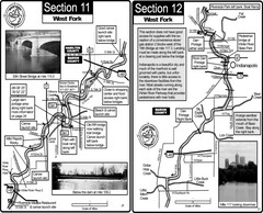 Indianapolis, IN White River West Fork Map