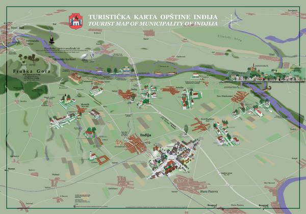 Indija Tourist Map