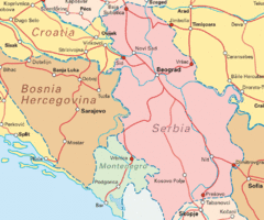 Interrail Routes for Serbia Map